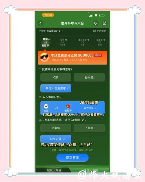 世界杯竞猜活动攻略大全 世界杯竞猜活动攻略大全